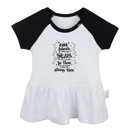 Follow Your Heart Inspirational Romantic Quote Design Newborn Baby Girls Dresses Toddler Infant Cotton Clothes