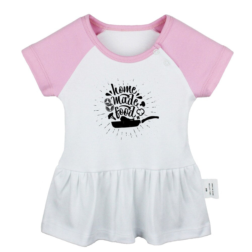 Follow Your Heart Inspirational Romantic Quote Design Newborn Baby Girls Dresses Toddler Infant Cotton Clothes