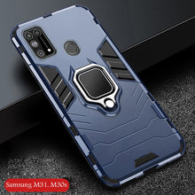 將圖片載入圖庫檢視器 For Samsung Galaxy M31 M30s M 30s 31 M51 M21 Case Armor Metal Ring Holder Phone Case For Samsung A21s A 21s M 31 51 21 30S Cover
