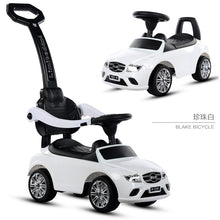 將圖片載入圖庫檢視器 Four Wheel Children Baby Walker Bicycle Outdoor Kids Ride on Toy Car Push Stroller Baby Scooter Kids Car with Music1-4 years old
