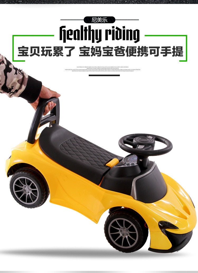 Four Wheel Childrens Baby Walker bicycle Outdoor Kids Ride on Toy Car Push Stroller Baby Scooter Kids Car with music 1-4 years o