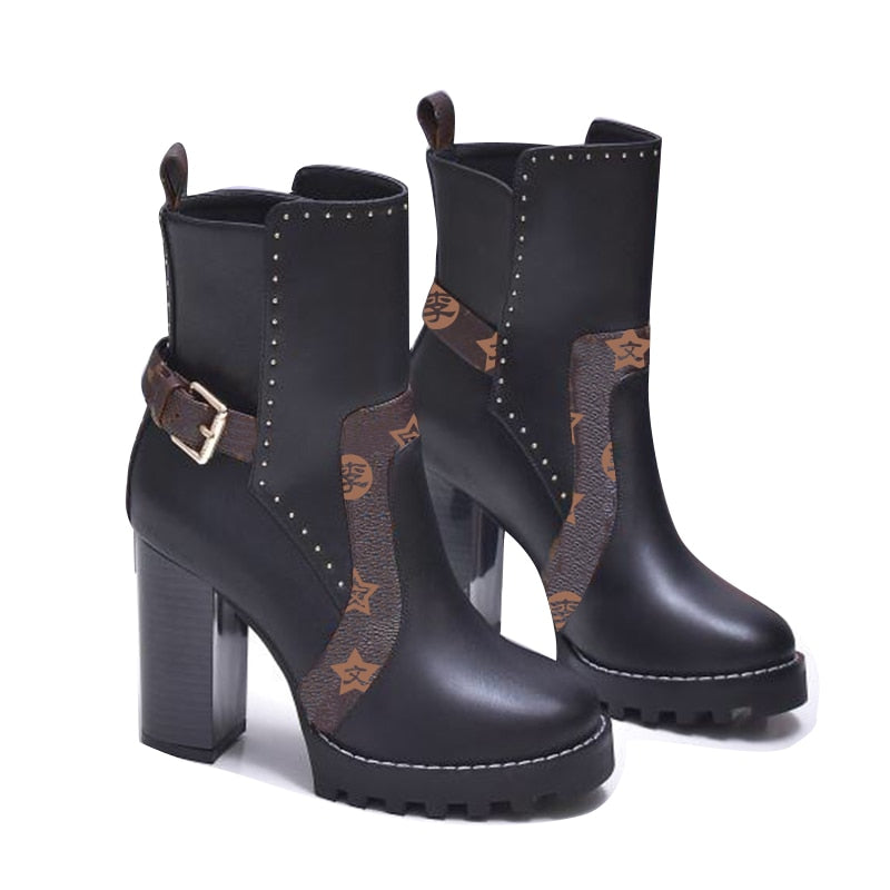 Franch vvl venven women's boots 2022 new genuine leather Martin boots breathable  boots British boots original high quality