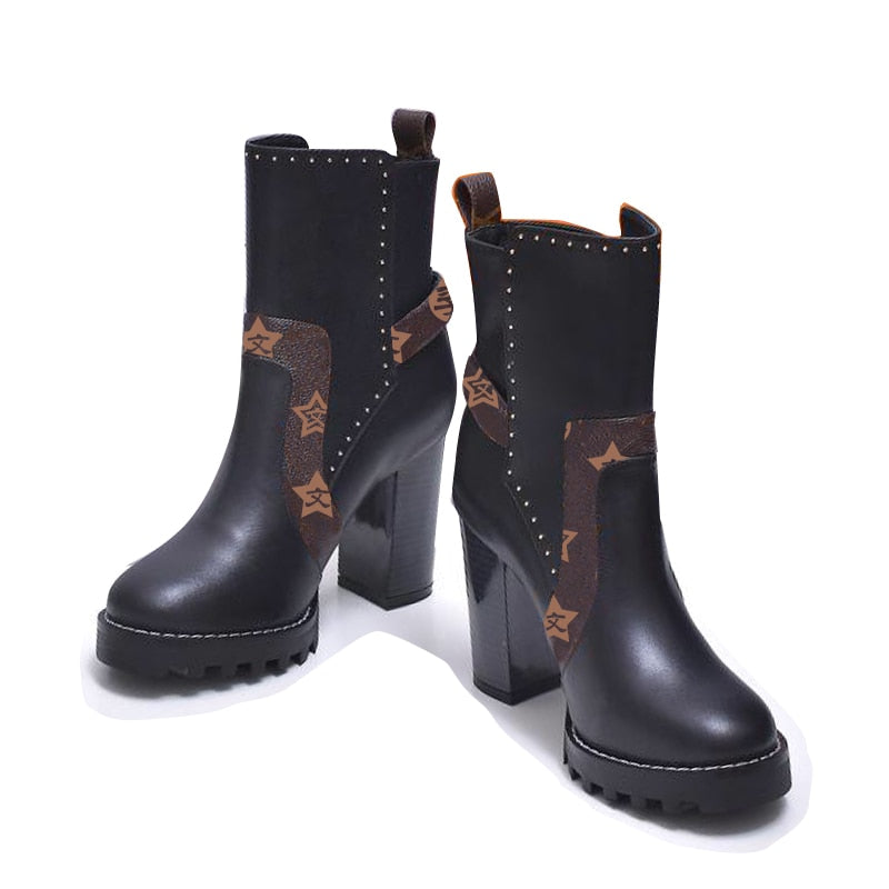 Franch vvl venven women's boots 2022 new genuine leather Martin boots breathable  boots British boots original high quality