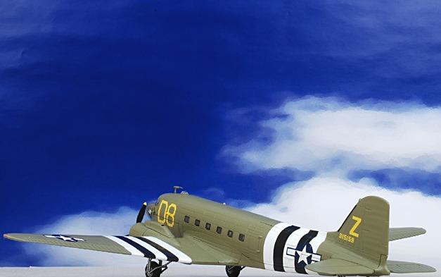 Franklin Douglas C-47 C47 Skytrain USAAF 439th TCG, 94th TCS, "The Argonia" 1/48 diecast plane model aircraft