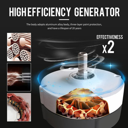 Free Energy 3/5/6 Blades Wind Turbine Generator 400w 600w 800w 12v 24v High Efficient For Home Yacht Farm Low Wind Speed Start