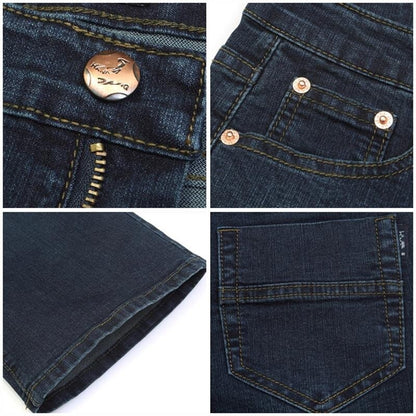 Men's Bell Bottom Denim Pants Slim Black horn Boot Cut jeans men's clothing casual Business Flares trousers 36