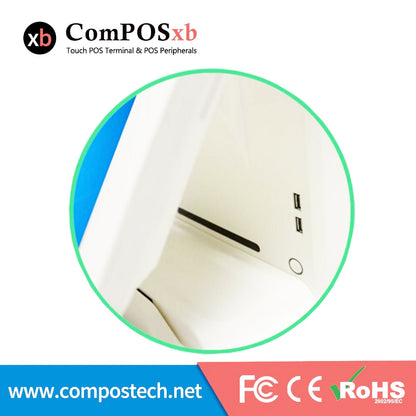 Free Shipping Touch Screen Point Of Sale Cash Register Pos Terminal Price 15 inch touch Computer With customer display and MSR