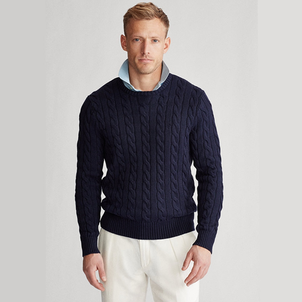 Men's Wool New Ralph Small Horse Pullover Fashion Popular Casual Pull Homme Men's Sweater
