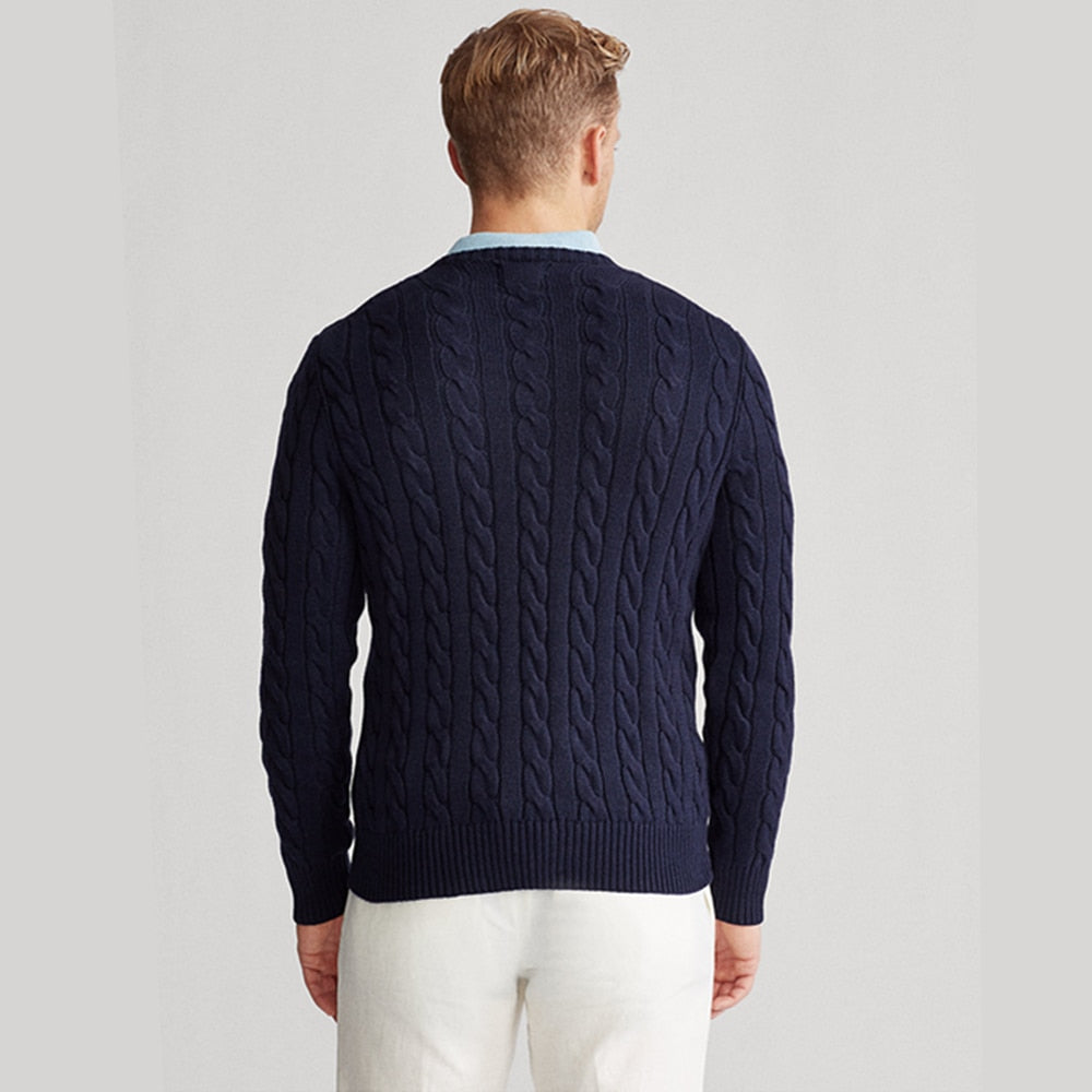 Men's Wool New Ralph Small Horse Pullover Fashion Popular Casual Pull Homme Men's Sweater