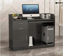 將圖片載入圖庫檢視器 Modern Minimalist Small Clothing Store Cash Register Supermarket Hotel Retail Reception Computer Bar Counter
