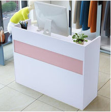 將圖片載入圖庫檢視器 Modern Minimalist Small Clothing Store Cash Register Supermarket Hotel Retail Reception Computer Bar Counter
