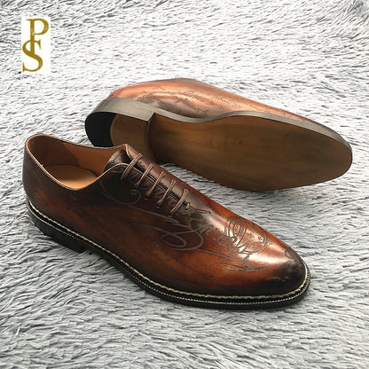 French suede shoes Italian leather outsole men's dress shoes