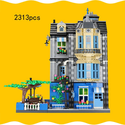 Friends Miniature House Model Kit BBQ Cafe Shop Building Blocks Girls Boys Friendship City Architecture Enlighten Brick Toys Kids