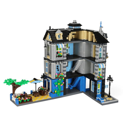 Friends Miniature House Model Kit BBQ Cafe Shop Building Blocks Girls Boys Friendship City Architecture Enlighten Brick Toys Kids