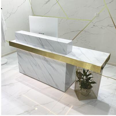 Front Desk Reception Counter Clothing Store Cashier Counter Shop Small Simple Cashier Counter