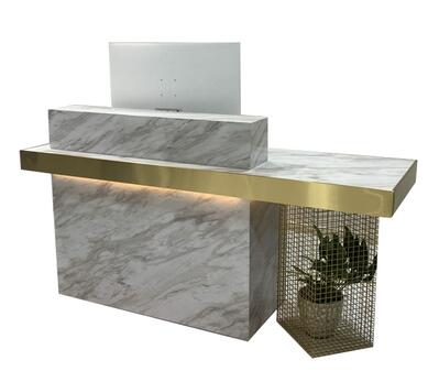 Front Desk Reception Counter Clothing Store Cashier Counter Shop Small Simple Cashier Counter