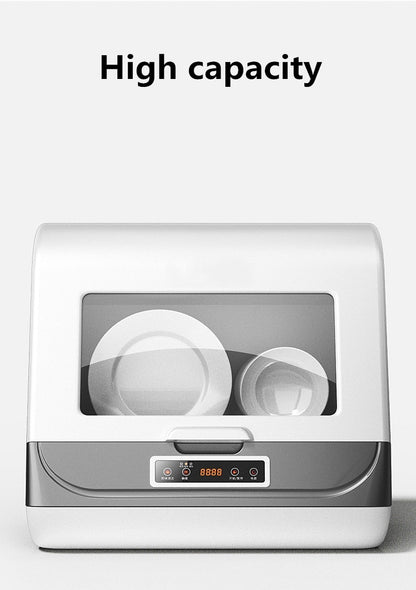 Fully automatic dishwasher, household desktop embedded, installation-free small sterilization, disinfection, drying and washing
