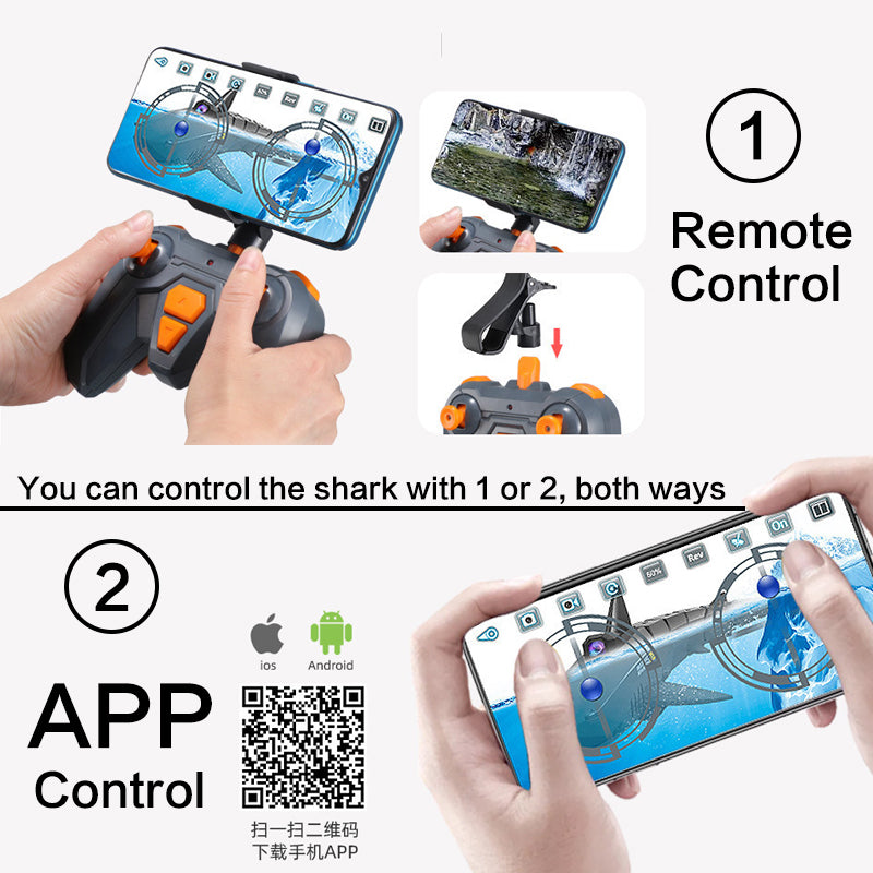 Funny RC Shark Toy Remote Control Animals Robots Bath Tub Pool Electric Toys for Kids Boys Children Cool Stuff Sharks Submarine