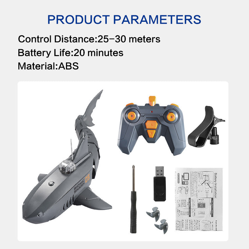 Funny RC Shark Toy Remote Control Animals Robots Bath Tub Pool Electric Toys for Kids Boys Children Cool Stuff Sharks Submarine