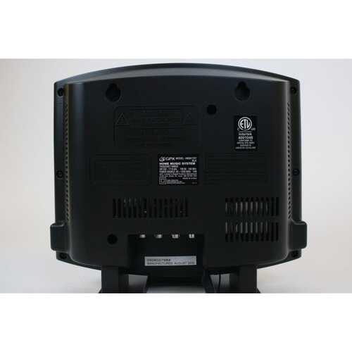 GPX HM3817DTBLK CD Home Music System