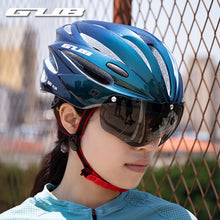 Load image into Gallery viewer, GUB K80 Cycling Helmet with Visor Magnetic Goggles Integrally-molded 58-62cm for Men Women MTB Road Bicycle  Bike Helmet
