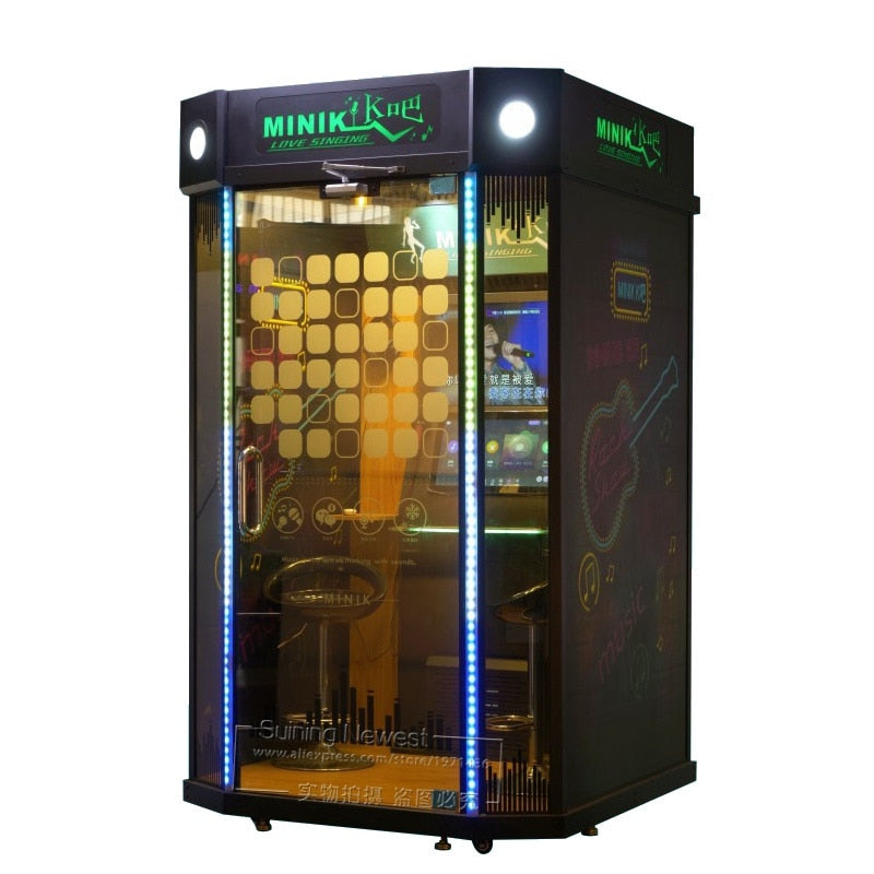 Game Hall Jukebox Music House Room Karaoke Box Soundproof Booth Singing Simulator Arcade Cabinet Mini KTV Game Machine