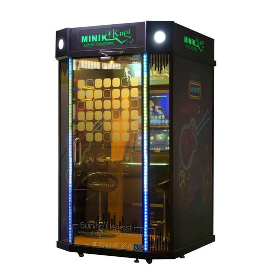 Game Hall Jukebox Music House Room Karaoke Box Soundproof Booth Singing Simulator Arcade Cabinet Mini KTV Game Machine