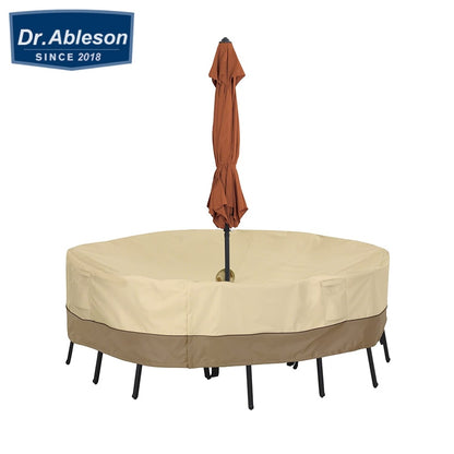 Garden Waterproof Outdoor Patio Furniture Set Covers Rain Snow Chair Sofa Table Round Rectangle Cover with Umbrella Hole