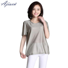 将图片加载到图库查看器，Genuine Anti-electromagnetic Radiation 100% Silver Fiber Women&#39;s T-shirt Mobile Phone, WIFI, Computer, TV EMF Shielding T-shirt
