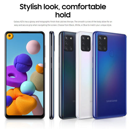 Global Version Samsung Galaxy A21s A217F/DS 4G Mobile Phone 4GB 64GB Octa Core 6.5" 5000mAh 4Camera 48MP NFC Dual SIM Android 10