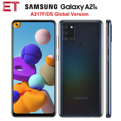 Global Version Samsung Galaxy A21s A217F/DS 4G Mobile Phone 4GB 64GB Octa Core 6.5" 5000mAh 4Camera 48MP NFC Dual SIM Android 10