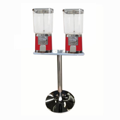 Good quality Zhutong 2-head candy machine vending double head chewing gum ball vending machine with stand