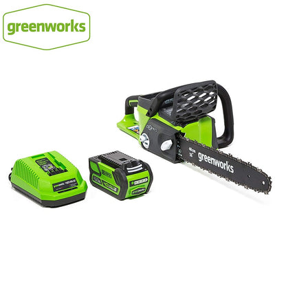 Greenworks 40v 4.0Ah Battery  Cordless Chain Saw Brushless Motor  Chainsaw With 4.0ah Battery And Charger