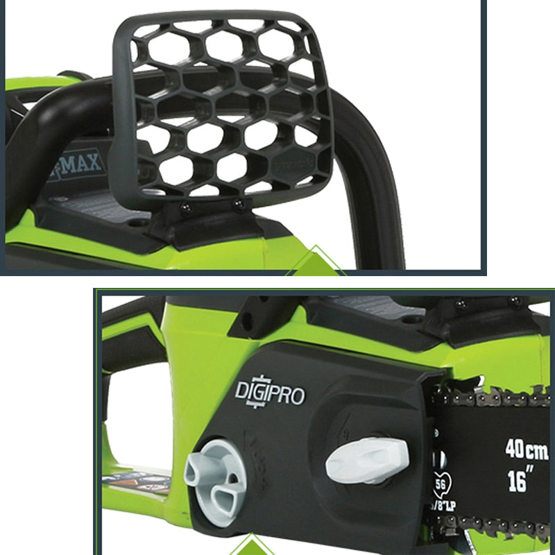 Greenworks 40v 4.0Ah Battery  Cordless Chain Saw Brushless Motor  Chainsaw With 4.0ah Battery And Charger