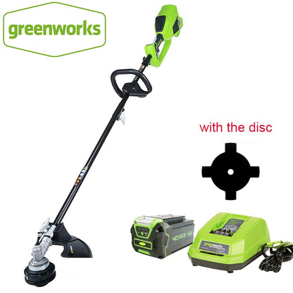 Greenworks Brushless Motor 800W  Garden Trimmer For Grass G-MAX 40V 14-Inch Cordless String Trimmer 4Ah Battery