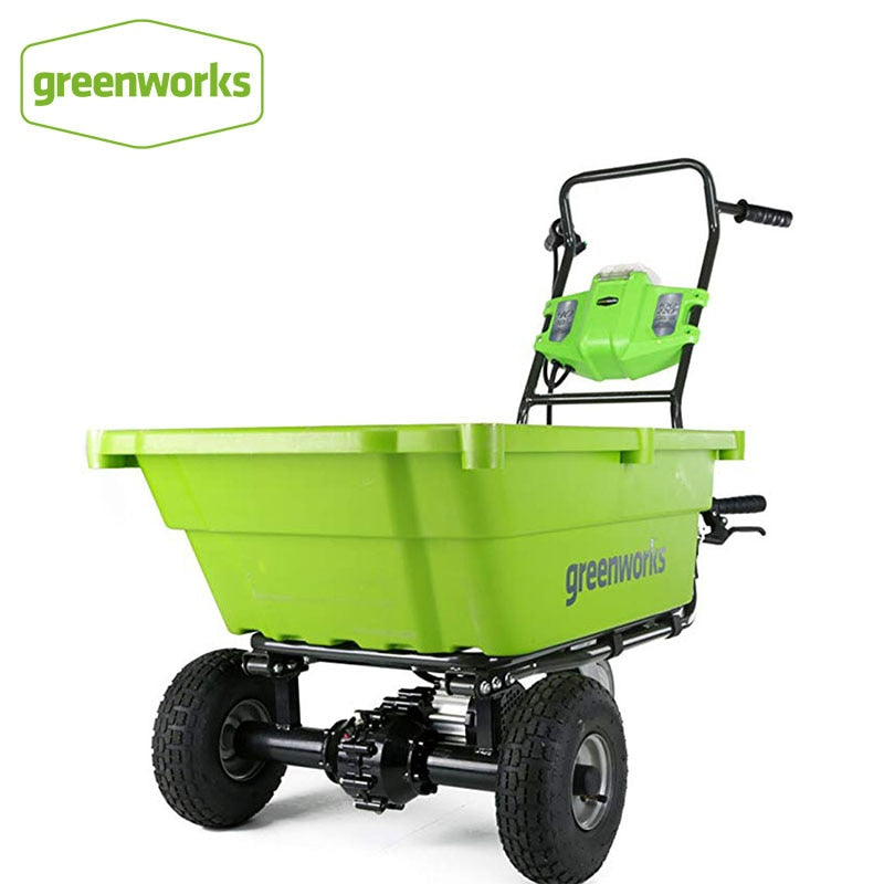 Greenworks Gc40l00 G-Max 40 V Self Propelled Garden Shopping Cart Rust Resistant Bath  Excluding Batteries Chargers