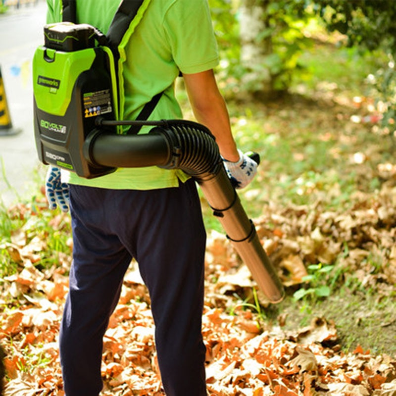 Greenworks Pro 80V  Backpack Outdoor Garden Tool Leaf Blower 500 CFM DigiPro Cordless Leaf Blower 80V 5.0ah Battery Charger