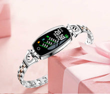 将图片加载到图库查看器，H8 Smart Watch Women Lady Blood Pressure Watch Heart Rate Monitor Fitness Tracker Smart Bracelet IP67 Waterproof Smartwatches
