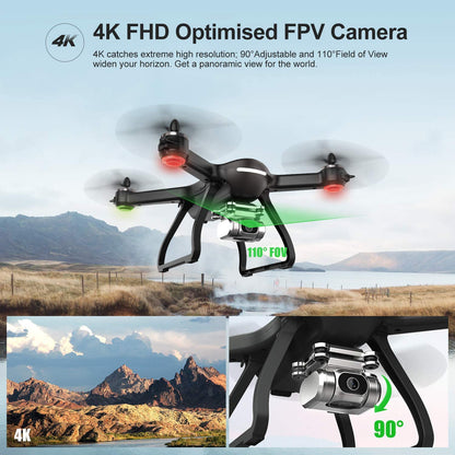 Holy Stone HS700D Drone 4K GPS Profissional Quadcopter 5GHz FPV RC Helicopter 25KM/H 22 Mins Flight Time Brushless Motor Drone