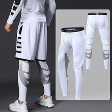 Load image into Gallery viewer, Men&#39;s Compression Pants Male Tights Leggings for Running Gym Sport Fitness Quick Dry Fit Joggings Workout White Black Trousers
