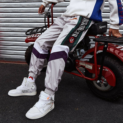 Harajuku Unisex Pants Joggers Retro Color Block Patchwork Jogging Running Hip Hip Harem Pant Streetwear Thin Sweatpant Trousers 2020 Track Pant Autumn
