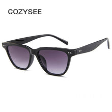 Load image into Gallery viewer, Vintage Dark Black Square Glasses Personalized cat eyes Colorful women&#39;s sunglasses Brand Designer Sun Goggles Female Shades
