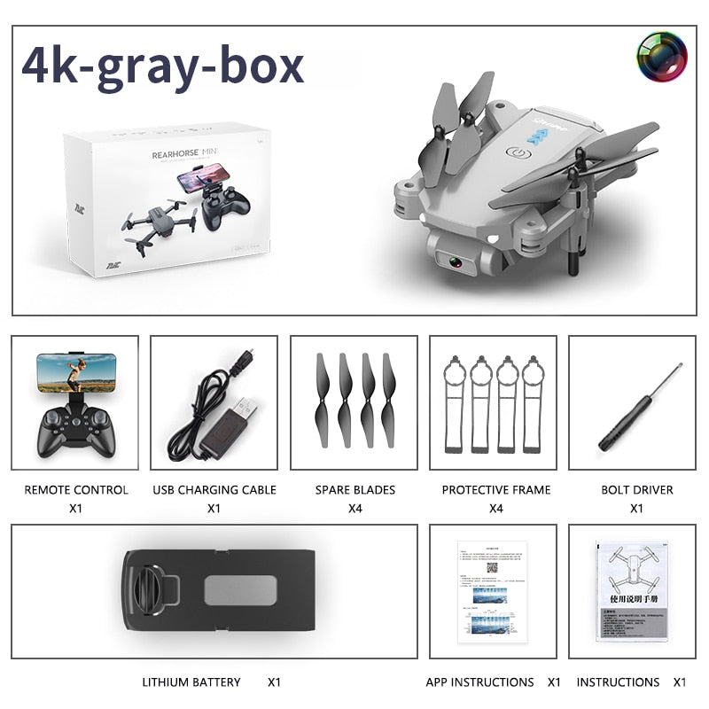 S603 RC Mini Drone With 4K HD Dual Camera Aerial Photography WIFI FPV Foldable Durable Quadcopter Height Hold Toys
