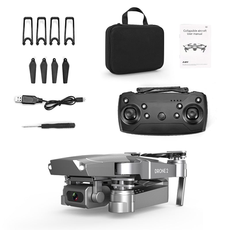 LSRC New E68pro Mini Drone Wide Angle 4K 1080P WiFi FPV Camera Drones Height Holding Mode RC Foldable Quadrotor Dron Toy Gift