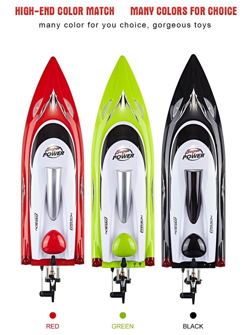 Hj806 2.4G 35Km / H High Speed Remote Control Boat Speed Boat Children'S Toy Water Speed Boat Summer Toy Cooling Water System