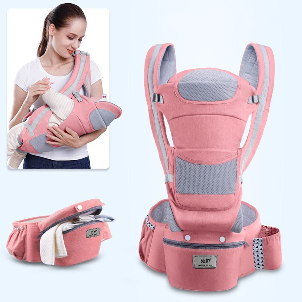 Ergonomic Baby Carrier 15 Using Way Infant Baby Hipseat Carrier Front Facing Ergonomic Kangaroo Baby Wrap Sling Travel 0-48 Months