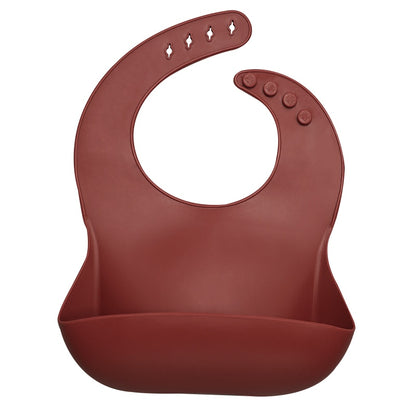 Fashionable Silicon Breastplate Baby Bib Waterproof Solid Infant Bandana Bibs Newborn Feeding Burp Cloth Drooling Scarf Dropship
