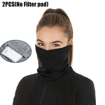 2pcs Windproof Hiking Riding Scarf Outdoor Sun Protection Bandana Ice Cycling FaceNeck Gaiter Scarf Anti-sweat Cycling Face Mask