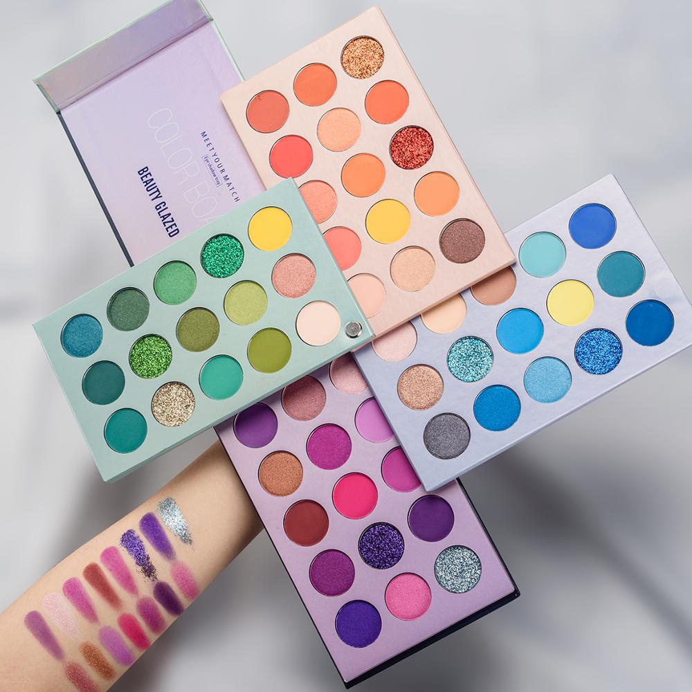 Beauty Glazed Gorgeous Me Makeup Eyeshadow Palette Shimmer Matte Glitter Eye shadow Pallete High Pigmented Eye Shadow
