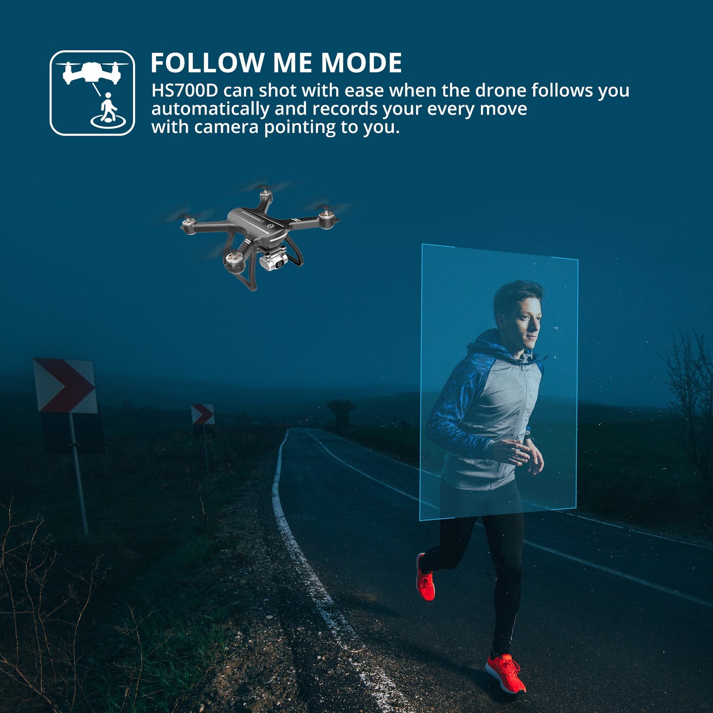 Holy Stone HS700D Drone 4K GPS Profissional Quadcopter 5GHz FPV RC Helicopter 25KM/H 22 Mins Flight Time Brushless Motor Drone
